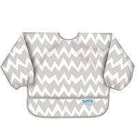 [バンキンス] お食事エプロン スリーブビブ ベビー Gray Chevron ワンサイズ | plaza-unli