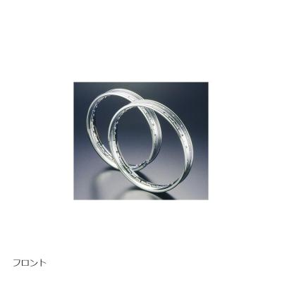 【D.I.D】クロームメッキリム リア/フロントホイールセット メッキホイール 新ISO 22.5x7.50 10穴 フロント用 クロムメッキ