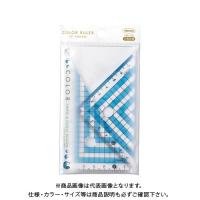 共栄プラスチック カラー三角定規 ブルー CPK-120 | プラスワンツールズ