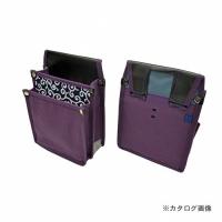 マルキン印 内側ポケット付帆布/紺和柄 YK-23 紫 | プラスワンツールズ