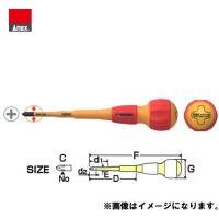 アネックス ANEX スリム絶縁ドライバー マグネット付(+1X100) No.7900 | プラスワンツールズ