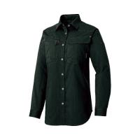 レディース長袖シャツ 薄地 カーキ ブラック 5L AZ-30645-010-5L アイトス AITOZ | プラスワンツールズ