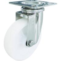 ユーエイ プレート式 自在 ステンレスキャスター ナイロン 車輪径200mm Jタイプ SUS-J型 取付寸法115×115(105×105) SUS-NJ-200 | プラスワンツールズ