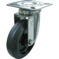 ユーエイ プレート式 自在 ステンレスキャスター ゴム 車輪径130mm Jタイプ SUS-J型 取付寸法82×82(75×75) SUS-NRJ-130 | プラスワンツールズ