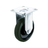 ユーエイ プレート式 固定 ステンレスキャスター ゴム 車輪径100mm Jタイプ SUS-K型 取付寸法80×45 SUS-NRK-100 | プラスワンツールズ