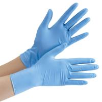 [ミドリ安全] ニトリル 手袋 作業用 ニトリルゴム 柔らかい 滑り止め ベルテ750K レギュラー 粉なし ブルー SS 100枚入 | plusa