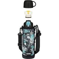 サーモス 水筒 真空断熱2ウェイボトル 1L/1.03L ブラックアクア FJJ-1001WF BKAQ | plusa