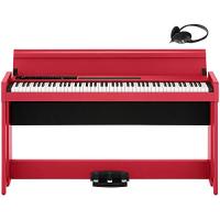 KORG コルグ 電子ピアノ 88鍵盤 C1 Air RD レッド 赤 日本製 温かみを感じる木製 純正ヘッドフォンとペダルが付属 | plusa