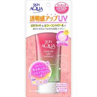 スキンアクア トーンアップUＶエッセンスローズ 80g(透明感アップ カラーコントロールUV 日焼け止め SPF50+ PA++++ 化粧下地) | plusa