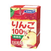 エルビー りんご100％  125ml紙パック×30本/4ケース　送料無料 | プラスイン