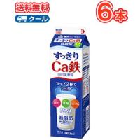 雪印　メグミルク　すっきりＣa鉄【1000ml×6本入】　クール便　送料無料　〔雪印　すっきりＣa鉄　クール便　乳製品　牛乳　カルシウム〕 | プラスイン