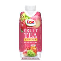 雪印 メグミルク　Dole FRUIT TEA ピーチミックス　330ml×12本入【1ケース】紙パック　紅茶　tea　フルーツティー　 | プラスイン