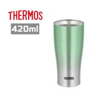サーモス タンブラー JDE-421C G-FD グリーンフェード 真空断熱グラス・コップ 420ml 保冷保温 母の日 | プラスマート ヤフー店