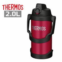 サーモス 真空断熱スポーツジャグ 2.0L レッド FJQ-2000 R 水筒 保冷 ラク持ちハンドル ステンレスボトル THERMOS ギフト プレゼント 母の日 | プラスマート ヤフー店