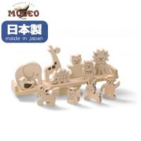 木のおもちゃ 森のどうぶつシーソー NH-04 日本製 パズル 積木 バランスゲーム 知育玩具 ギフト 出産祝い プレゼント 木製 平和工業 MOCCO | プラスマート ヤフー店