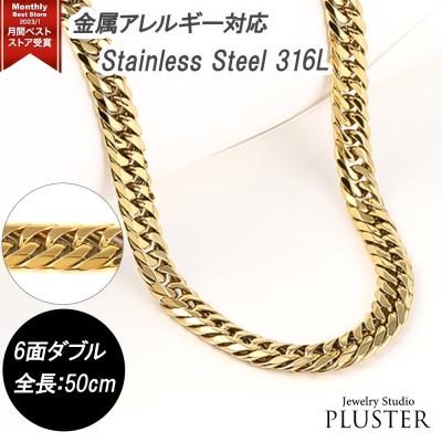18k6面ダブル喜平ネックレス(メンズアクセサリー)の商品一覧 18k6面ダブル喜平ネックレス(メンズアクセサリー)の商品一覧
