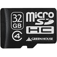 GREEN HOUSE GH-SDMRHC32G4 microSDHCカード（アダプタ付属） 32GB Class4 | PLUS YU
