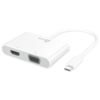 Kaijet (j5 create) JCA175 USB-C to HDMI &amp; VGA Adapter with PD 3.0 &amp; USB-A Hub | PLUS YU