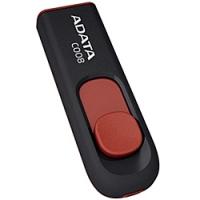 A-DATA Technology AC008-32G-RKD USBメモリ C008 32GB USB2.0対応 スライド式 ブラック+レッド / 5年保証 | PLUS YU