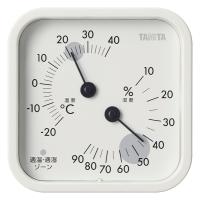 タニタ TT587IV 温湿度計 アイボリー | PLUS YU