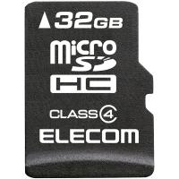 ELECOM MF-MSD032GC4R microSDHCカード/ データ復旧サービス付/ Class4/ 32GB | PLUS YU