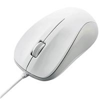 ELECOM M-K6URWH/RS 法人向けマウス/ USB光学式有線マウス/ 3ボタン/ Mサイズ/ EU RoHS指令準拠/ ホワイト | PLUS YU