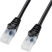 サンワサプライ LA-Y5TS-10BK ツメ折れ防止CAT5eLANケーブル（10m・ブラック） | PLUS YU