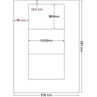 東洋印刷 LDW3G シートカットラベル A4版 3面付(1ケース500シート) | PLUS YU