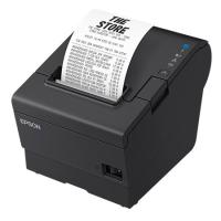 EPSON TM887S912B レシートプリンター/ 80mm・58mm/ USB・有線LAN・シリアル/ 電源同梱/ ブラック | PLUS YU