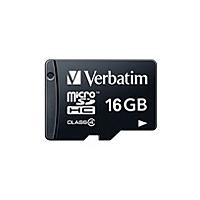 Verbatim MHCN16GYVZ1 microSDHCカード 16GB Class4 （SDアダプター無し） | PLUS YU