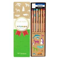 送料無料一部地域除くトンボ鉛筆 鉛筆 ハローネイチャーHelloNature 6柄 ギフトセット MP-KHN01-2B | プレミアム オフィス コレクション