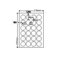 ナナクリエイト SCJ18 カラーインクジェットプリンタ用光沢ラベルA4(24面) | PodPark Yahoo!店