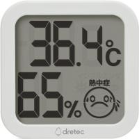 ドリテック O-421WT デジタル温湿度計 ホワイト | PodPark Yahoo!店