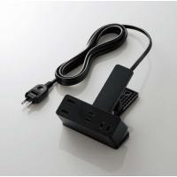 ELECOM T-U05-3225BK USBクリップタップ/ 雷サージ付/ ホコリシャッター付/ 3個口/ スイングプラグ/ USB-A×… | PodPark Yahoo!店