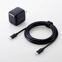 ELECOM ACDC-PD8445BK ノートPC用ACアダプター/ USB充電器/ USB PD/ 45W/ USB-C×1/ C-Cケーブル付属/ 2.0m/ ブラック | PodPark Yahoo!店