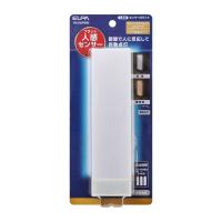 ELPA PM-LF007PIR(W) LEDセンサー付きライト 電池式/ フラット人感センサー 調色タイプ | PodPark Yahoo!店