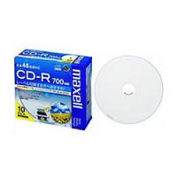 Maxell CDR700S.WP.S1P10S データ用CD-R 48倍速 700MB 1枚ずつプラケース入り10枚パック プリンタブルレーベル | PodPark Yahoo!店
