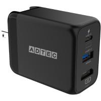 アドテック APD-V034ACH-BK PD対応 4K出力 USB Hub AC充電器 34.5W Black | PodPark Yahoo!店