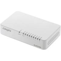 ELECOM EHC-G08PA2-W Giga対応スイッチングHub/ 8ポート/ プラスチック筐体/ 電源外付モデル/ ホワイト | PodPark Yahoo!店