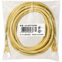 ELECOM LD-GPT/Y5/RS RoHS指令準拠LANケーブル/ CAT6/ 爪折れ防止/ 5m/ イエロー/ 簡易パッケージ仕様 | PodPark Yahoo!店