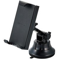 ELECOM P-CARTB01BK 車載アクセサリー/ スマホ・タブレット対応スタンド/ ゲル吸盤タイプ/ ブラック | PodPark Yahoo!店