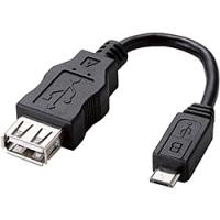 ELECOM MPA-MAEMCB010BK スマートフォン/ タブレットPC用変換アダプタ(USB A-microB)/ ブラック | PodPark Yahoo!店