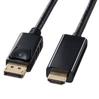 サンワサプライ KC-DPHDA10 DisplayPort-HDMI変換ケーブル（ブラック・1m） | PodPark Yahoo!店