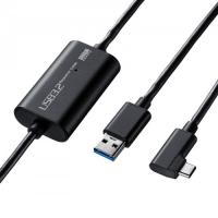 サンワサプライ KB-USB-RLC305 USB3.2 A-TypeCロングケーブル（5m・VRヘッドセット対応） | PodPark Yahoo!店