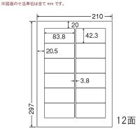 東洋印刷 WP01203 シートカットラベル A4版 12面付(1ケース500シート) | PodPark Yahoo!店