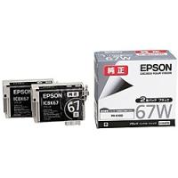 EPSON ICBK67W メーカー純正 PX-K100用　インクカートリッジ（ブラック＊2本パック） | PodPark Yahoo!店