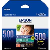 EPSON KL500PSKR 写真用紙&lt;光沢&gt; （L判/ 500枚） | PodPark Yahoo!店