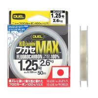 デュエル Ｈ．Ｄ．カーボン フカセＭＡＸ ５０ｍ １．２５号 ナチュラルクリアー【ゆうパケット】 | 釣具のポイント