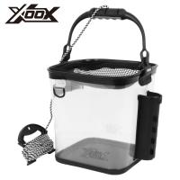 XOOX ロッドホルダー付 EVAクリア活かし水汲みバケツ 24cm | 釣具のポイント