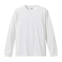 (ユナイテッドアスレ)UnitedAthle 5.6オンス 長袖Tシャツ(1.6インチリブ) 501101 [メンズ] 001 ホワイト L | POINT POP